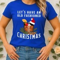Old Fashioned Christmas Funny Bourbon Whiskey Cocktail Gift Women's T-Shirt thumb 2