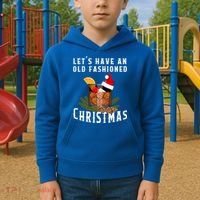 Old Fashioned Christmas Funny Bourbon Whiskey Cocktail Gift Kids Hoodie thumb 2
