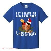 Old Fashioned Christmas Funny Bourbon Whiskey Cocktail Gift Kids T-Shirt thumb 0
