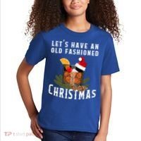 Old Fashioned Christmas Funny Bourbon Whiskey Cocktail Gift Kids T-Shirt thumb 2