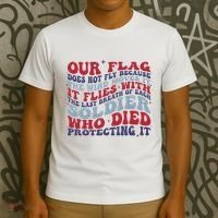 Our Flag Does Not Fly Because The Wind Moves It T-Shirt thumb 3