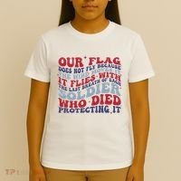 Our Flag Does Not Fly Because The Wind Moves It T-Shirt thumb 4