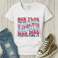 Our Flag Does Not Fly Because The Wind Moves It Women's T-Shirt thumb 3