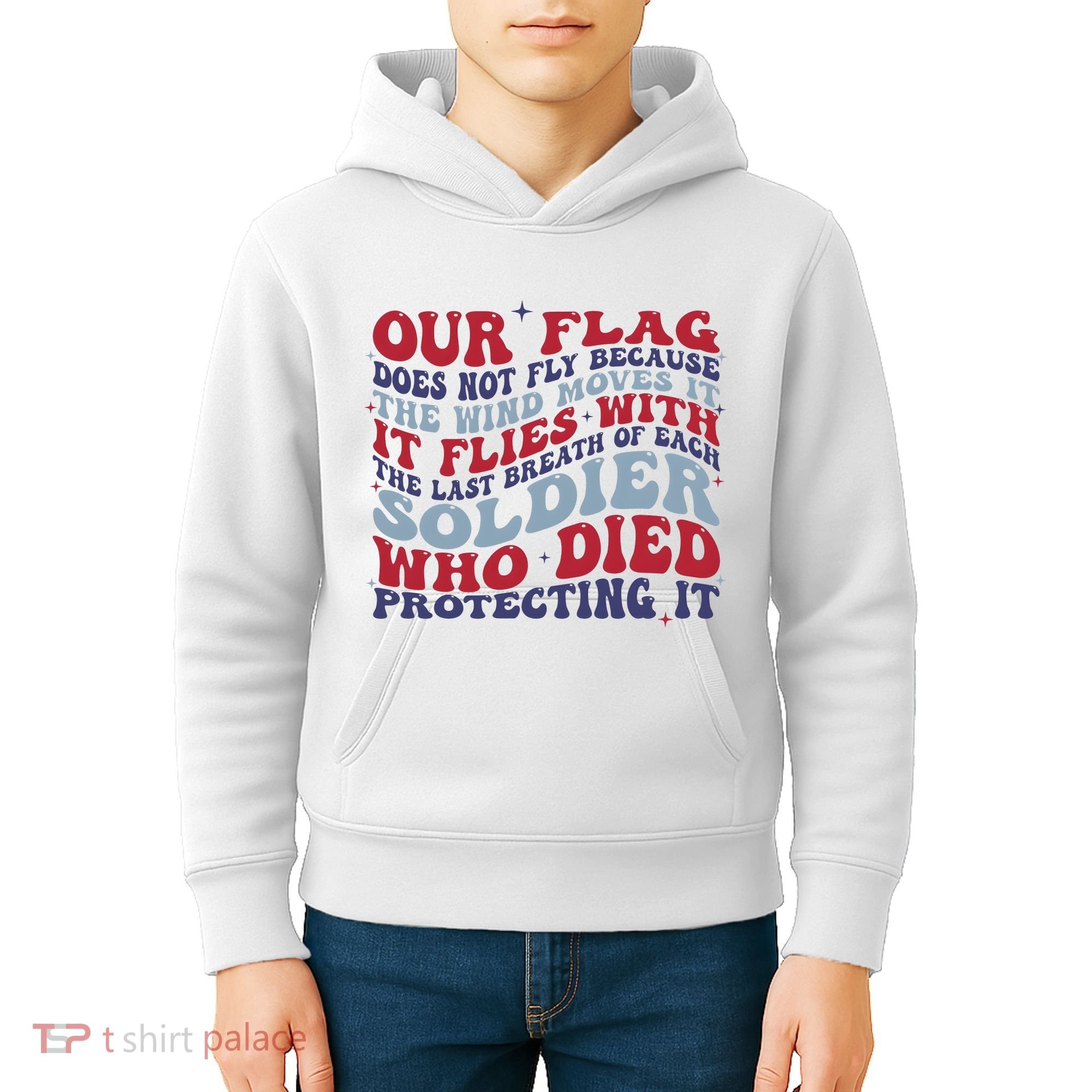 Our Flag Does Not Fly Because The Wind Moves It Kids Hoodie