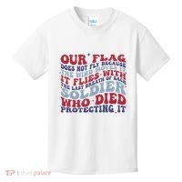 Our Flag Does Not Fly Because The Wind Moves It Kids T-Shirt thumb 0