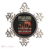 Our Flag Does Not Fly Because The Wind Moves It .... It Flies With The Last Brea Ornament thumb 0