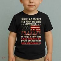 Our Flag Does Not Fly Because The Wind Moves It .... It Flies With The Last Brea Toddler T-Shirt thumb 2