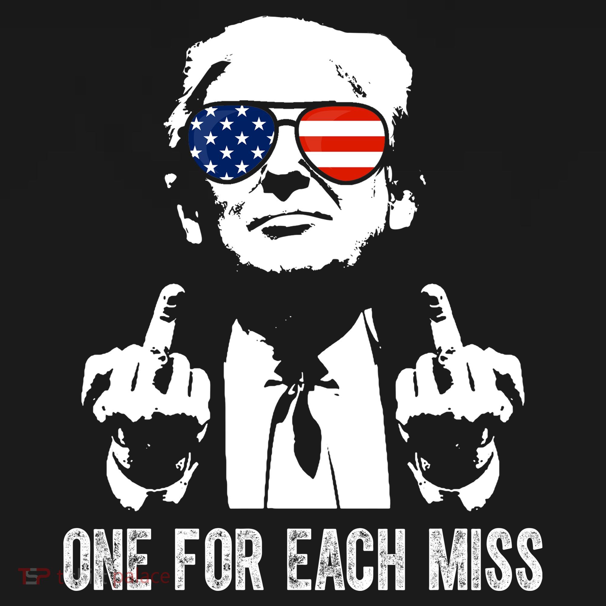 One For Each Miss Donald Trump Middle Finger Usa Funny Coaster