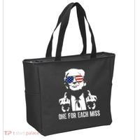 One For Each Miss Donald Trump Middle Finger Usa Funny Tote Bag thumb 2