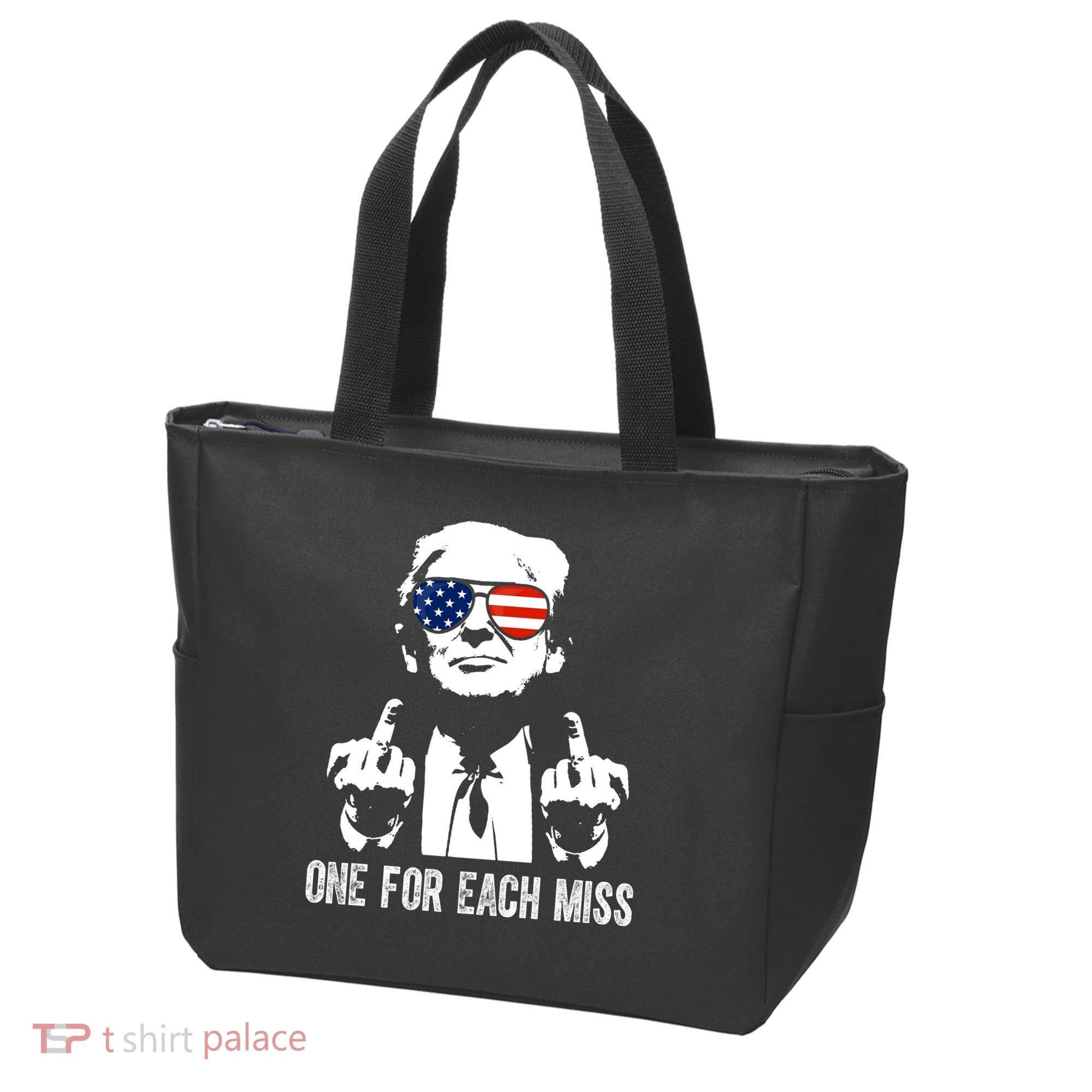 One For Each Miss Donald Trump Middle Finger Usa Funny Tote Bag