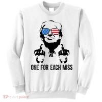 One For Each Miss Donald Trump Middle Finger Usa Funny Sweatshirt thumb 0