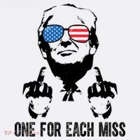 One For Each Miss Donald Trump Middle Finger Usa Funny Sweatshirt thumb 3