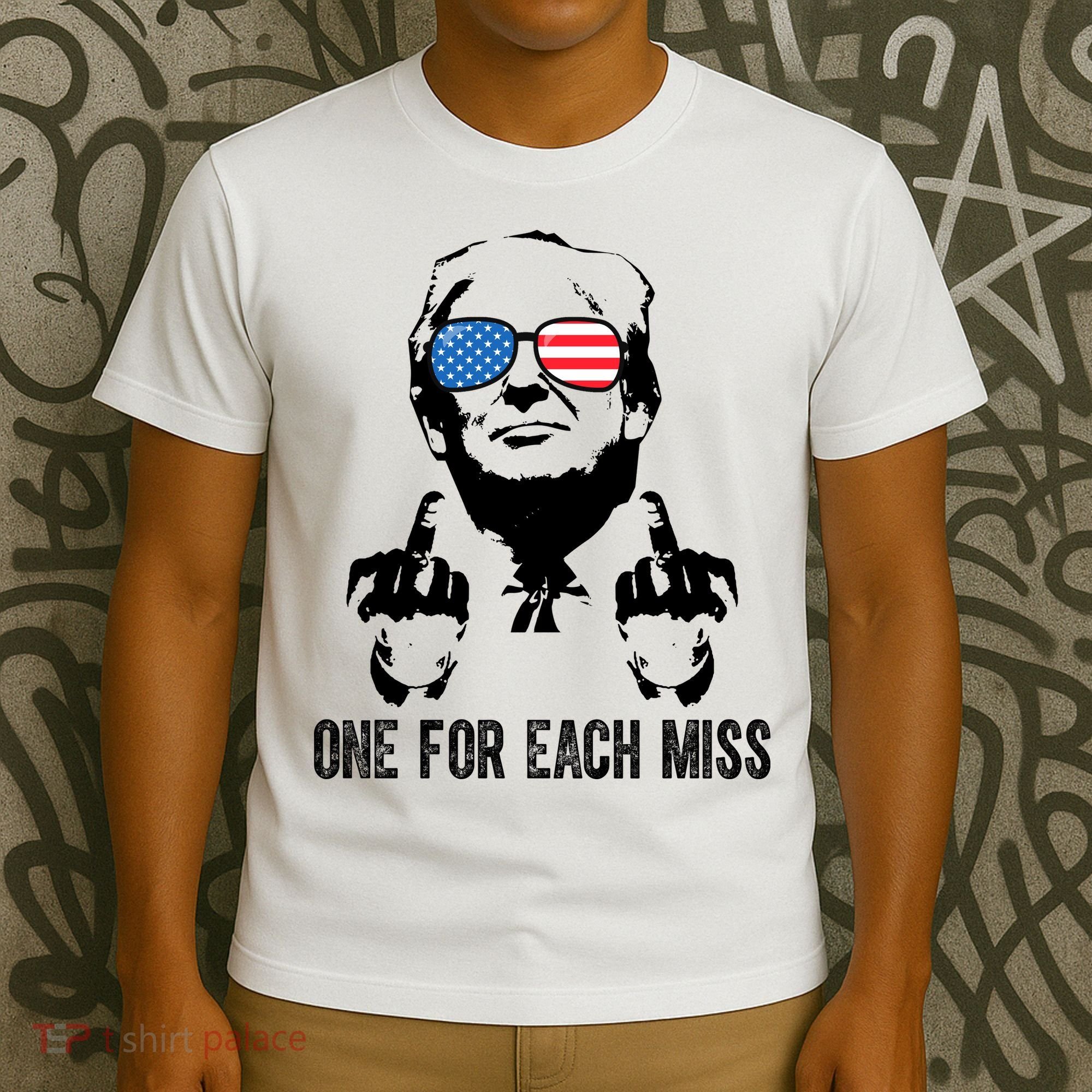 One For Each Miss Donald Trump Middle Finger Usa Funny T-Shirt