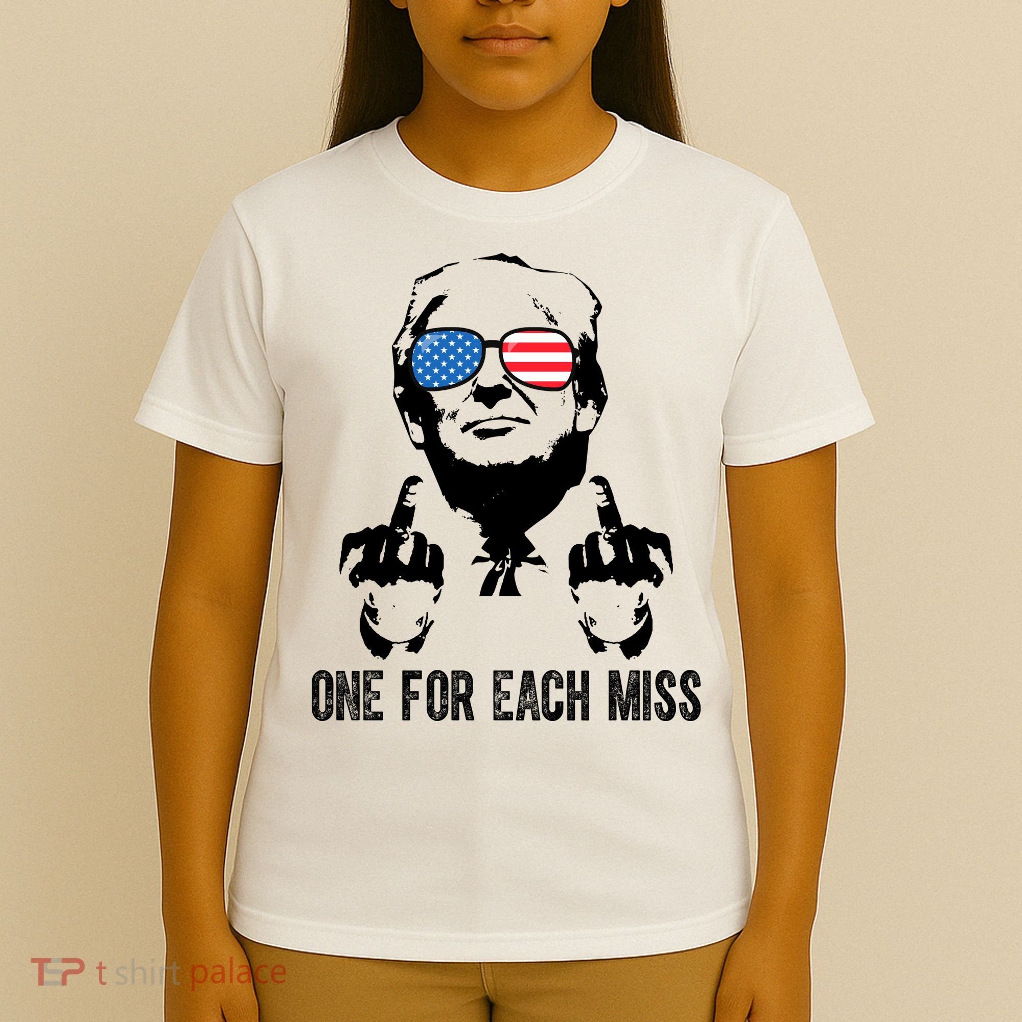 One For Each Miss Donald Trump Middle Finger Usa Funny T-Shirt