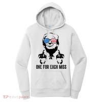 One For Each Miss Donald Trump Middle Finger Usa Funny Women's Hoodie thumb 0