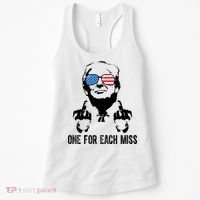 One For Each Miss Donald Trump Middle Finger Usa Funny Women's Tank Top thumb 0
