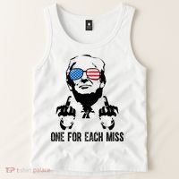 One For Each Miss Donald Trump Middle Finger Usa Funny Tank Top thumb 2