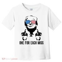 One For Each Miss Donald Trump Middle Finger Usa Funny Toddler T-Shirt thumb 0
