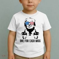 One For Each Miss Donald Trump Middle Finger Usa Funny Toddler T-Shirt thumb 2
