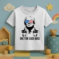 One For Each Miss Donald Trump Middle Finger Usa Funny Toddler T-Shirt thumb 3