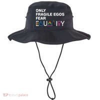 Only Fragile Egos Fear Equality Hu Rights Meaningful Gift Bucket Hat thumb 0
