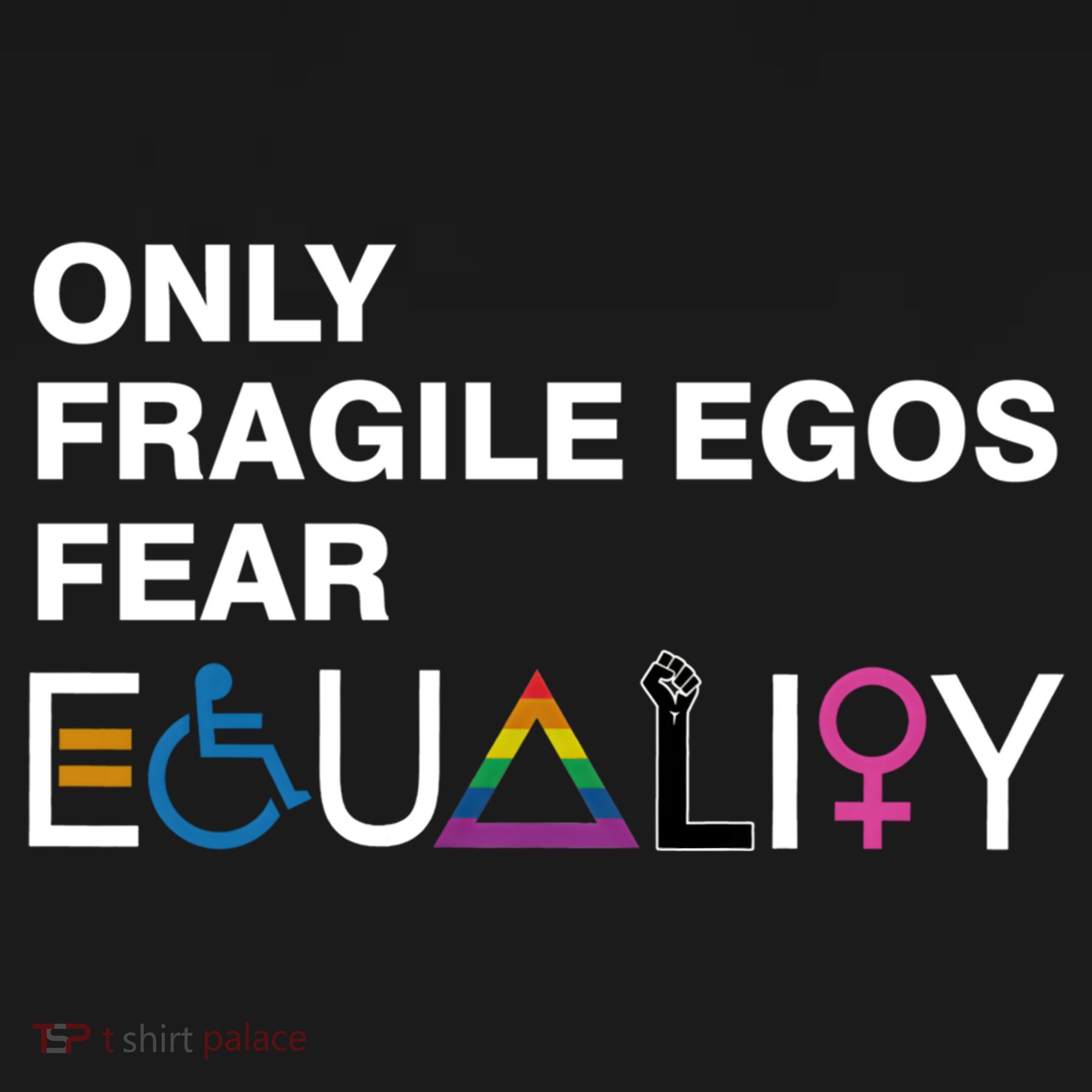 Only Fragile Egos Fear Equality Hu Rights Meaningful Gift Women's Hoodie