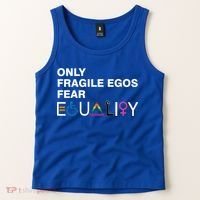 Only Fragile Egos Fear Equality Hu Rights Meaningful Gift Tank Top thumb 2