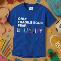 Only Fragile Egos Fear Equality Hu Rights Meaningful Gift Kids T-Shirt thumb 3