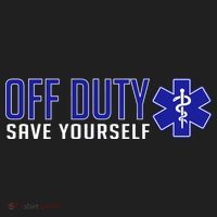 Off Duty Save Yourself EMT Women's Sweatshirt thumb 2