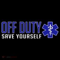 Off Duty Save Yourself EMT Hoodie thumb 7