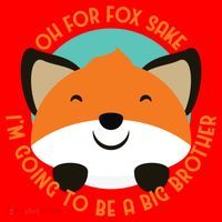 Oh For Fox Sake Going To Be The Big Brother TShir Cool Gift Santa Hat thumb 1