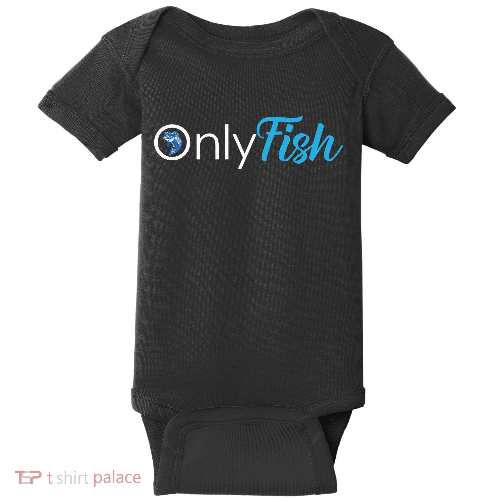 Only Fish Fishing Baby Bodysuit