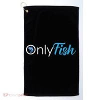 Only Fish Fishing Golf Towel thumb 0