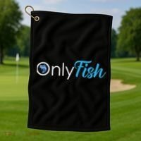 Only Fish Fishing Golf Towel thumb 1