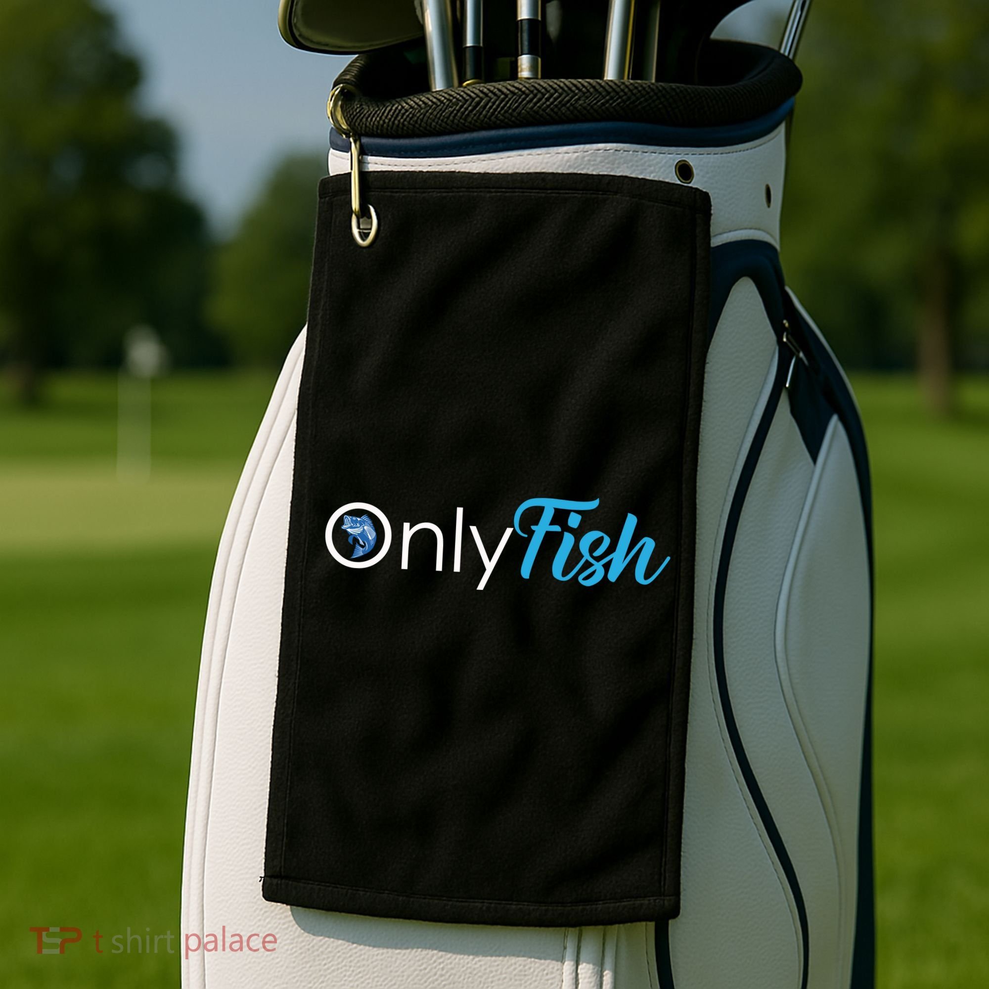 Only Fish Fishing Golf Towel