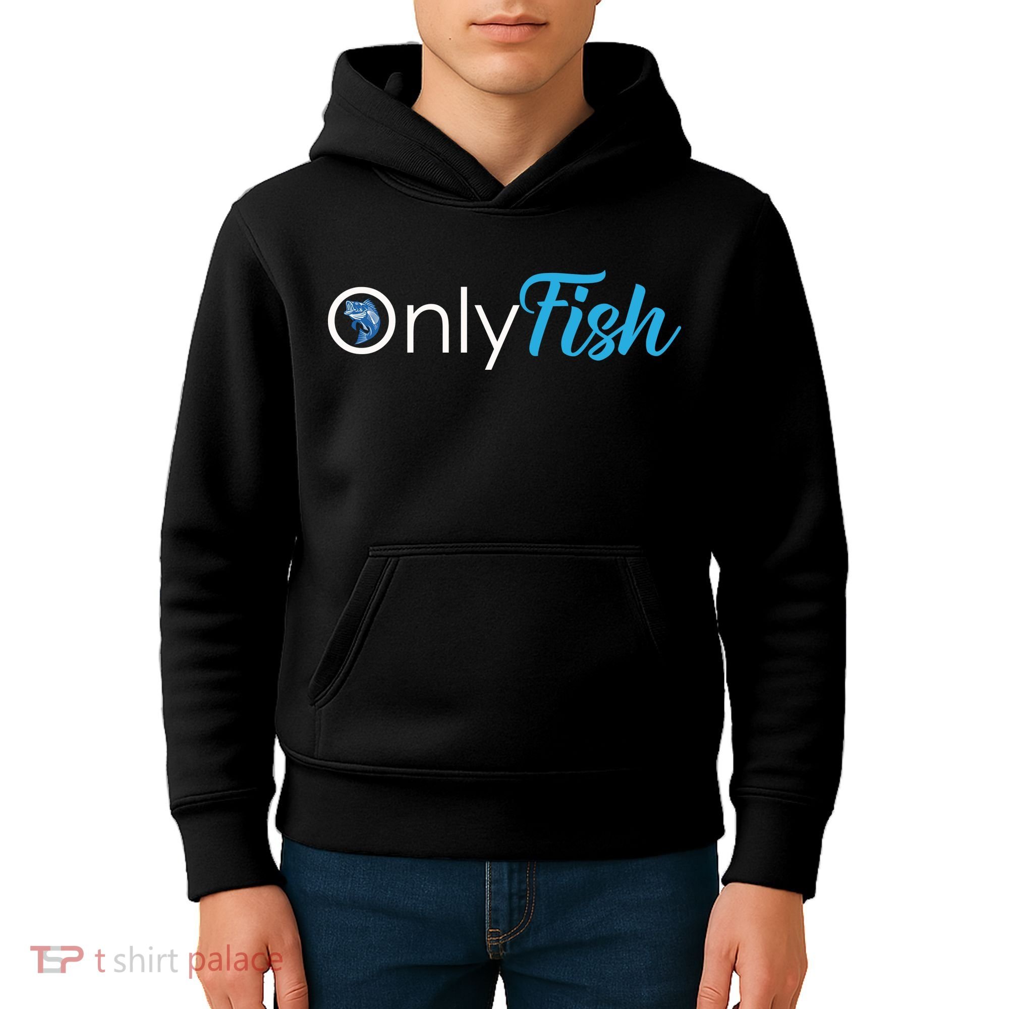 Only Fish Fishing Kids Hoodie