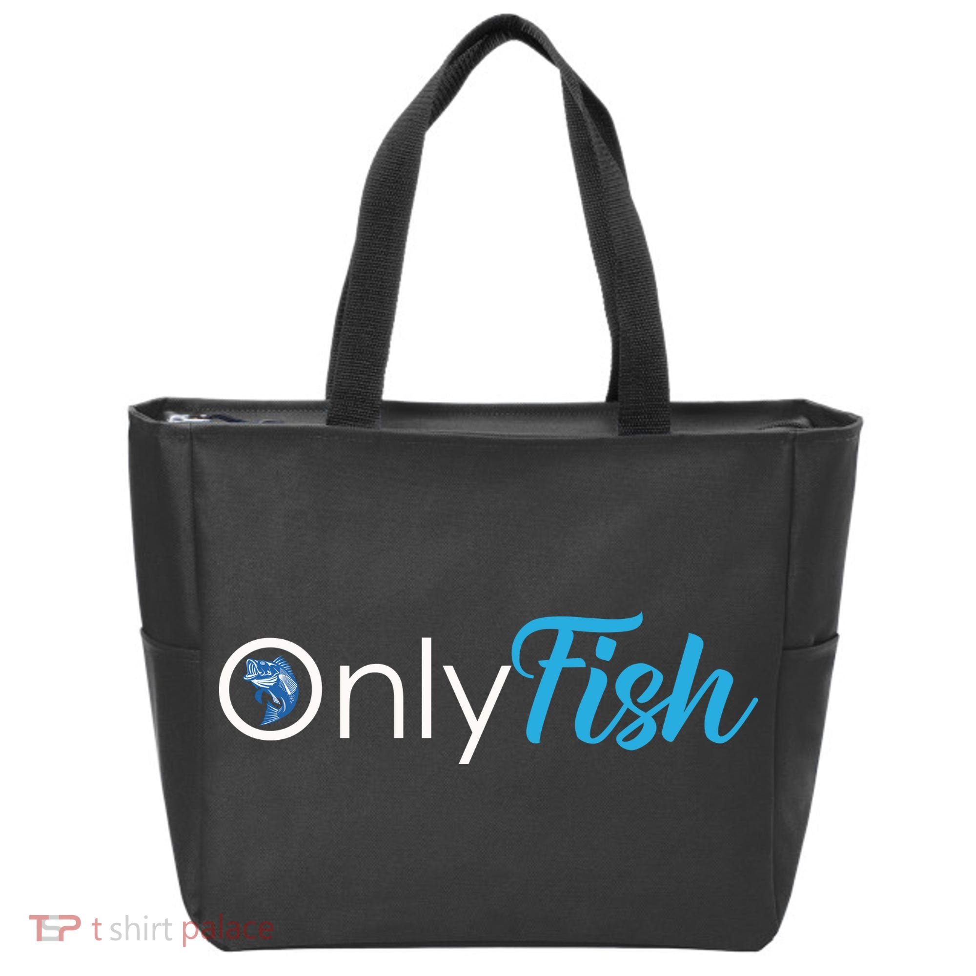 Only Fish Fishing Tote Bag