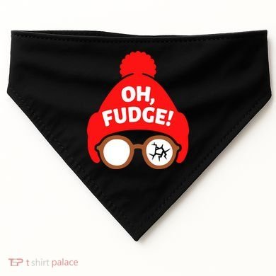 Oh Fudge Funny Christmas USA-Made Doggie Bandana