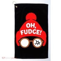 Oh Fudge Funny Christmas Golf Towel thumb 0