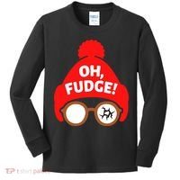 Oh Fudge Funny Christmas Kids Long Sleeve Shirt thumb 0
