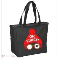Oh Fudge Funny Christmas Tote Bag thumb 2