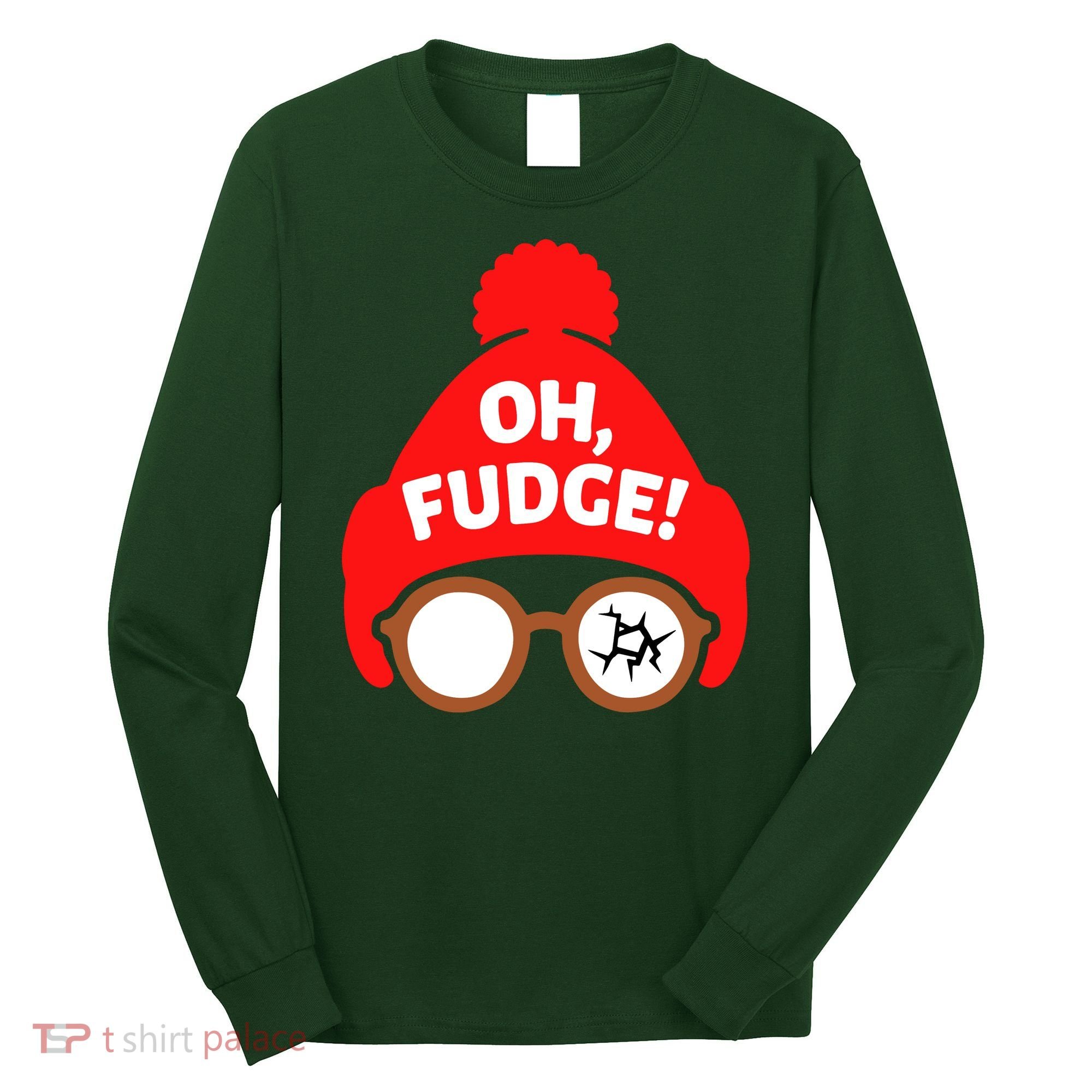 Oh Fudge Funny Christmas Long Sleeve Shirt