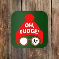 Oh Fudge Funny Christmas Coaster thumb 0