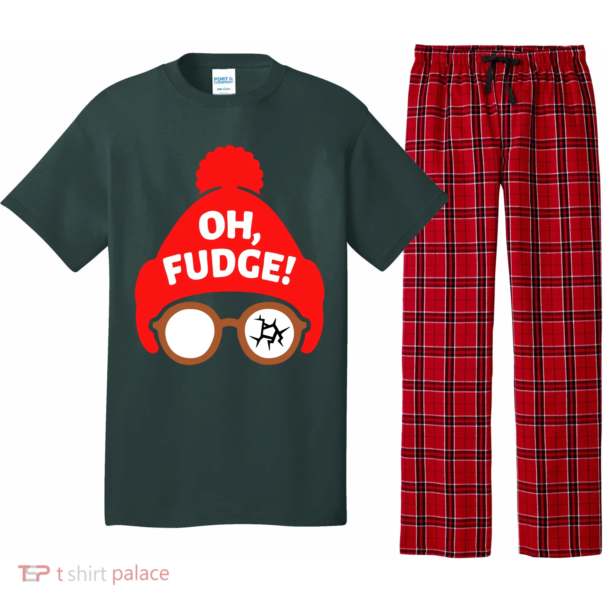 Oh Fudge Funny Christmas Pajama Set
