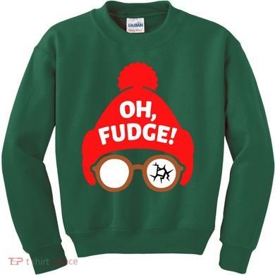 Oh Fudge Funny Christmas Kids Sweatshirt