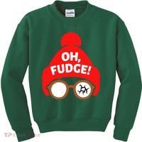 Oh Fudge Funny Christmas Kids Sweatshirt thumb 0