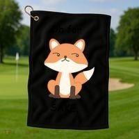 Oh For Fox Sake Gift Golf Towel thumb 1