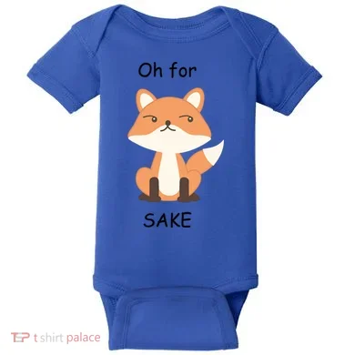 Oh For Fox Sake Gift Baby Bodysuit