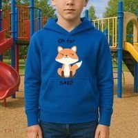 Oh For Fox Sake Gift Kids Hoodie thumb 2