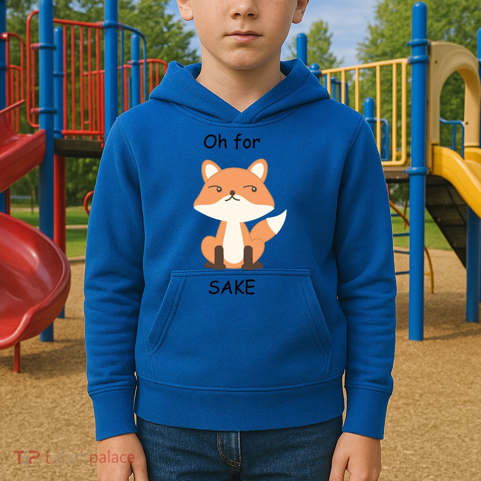 Oh For Fox Sake Gift Kids Hoodie